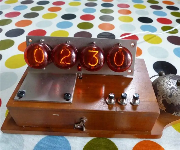 Vintage Nixie budilica: 5 koraka (sa slikama)