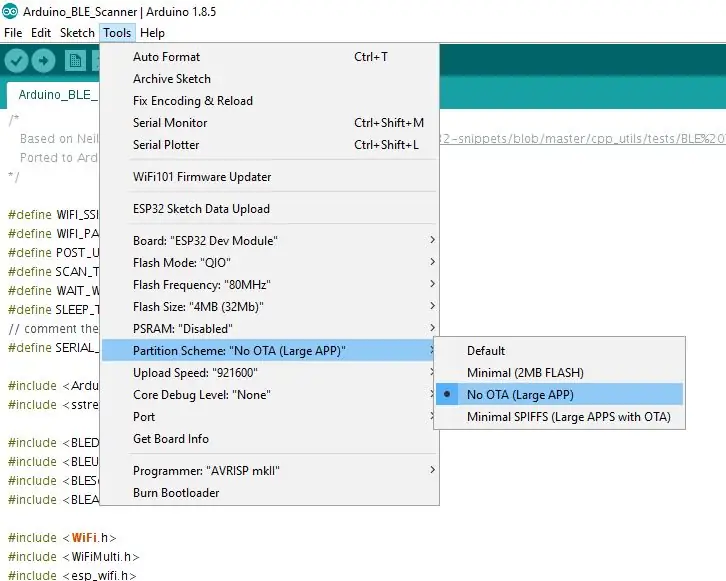 Program ang ESP32