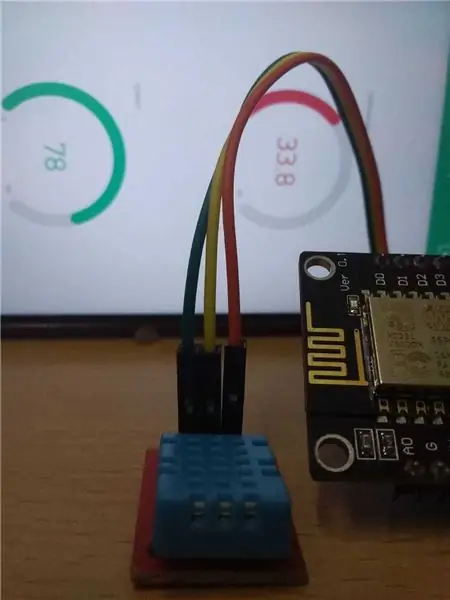 Monitoreo de temperatura y humedad usando NODE MCU Y BLYNK