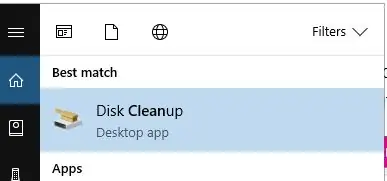 Nhấp vào Disk Cleanup