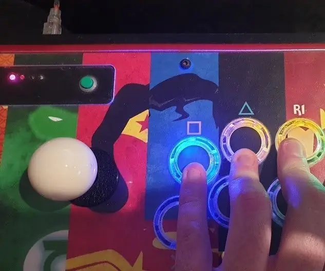 Lisage oma Arcade Stick Sanwa nuppudele LED -e!