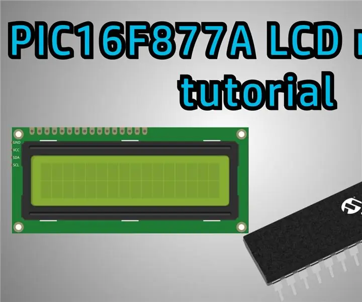 Interfaz LCD con microcontrolador PIC16F877A