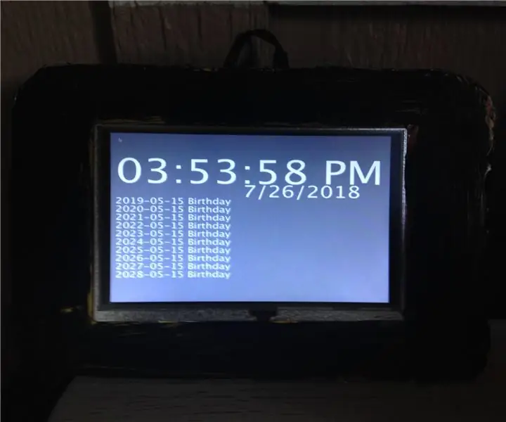 DIY Raspberry Pi Smart Google Calendar Clock: 4 passos