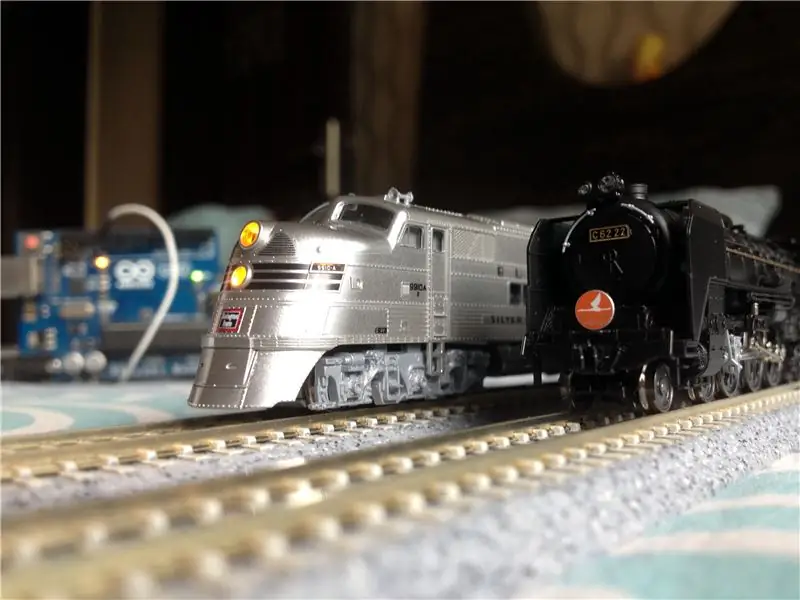 Automated Model Railroad Layout Running Two Train (V2.0) | Arduino Raws