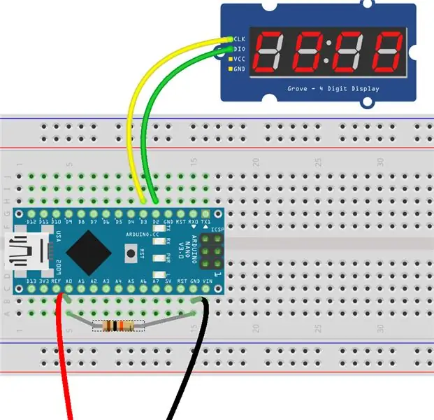 CONECTAR O PIN DO EXIBIÇÃO DE DIO