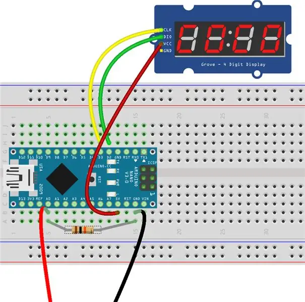 CONECTAR PIN VCC DO DISPLAY