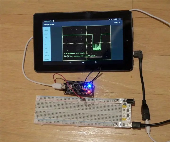 Tabletti/puhelin Arduino -näyttönä ja 2 dollarin oskilloskooppi: 4 vaihetta