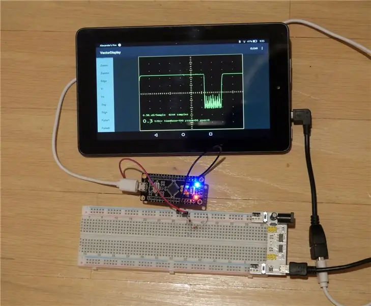 Таблет/утас Arduino дэлгэц болон 2 долларын осциллограф