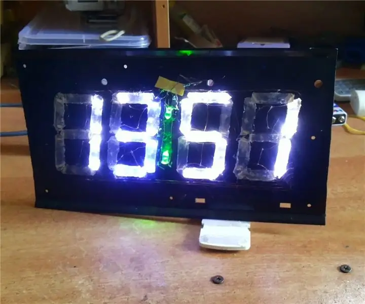 Bluetooth LED-vekkerklokke (7-segmenters display fra papirkurven): 4 trinn