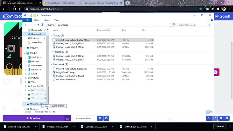 I-download ang File sa Microbit