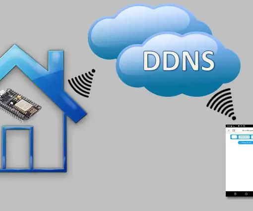 ESP8266 Automation med webbgränssnitt och DDNS: 8 steg