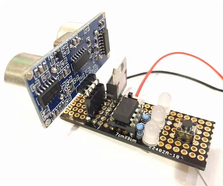 Iskalnik razdalje Attiny85: 4 koraki (s slikami)