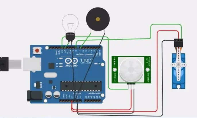 Stap 4: Voeg servomotor by die stroombaan