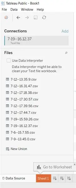 Tableau Public adatok megjelenítése