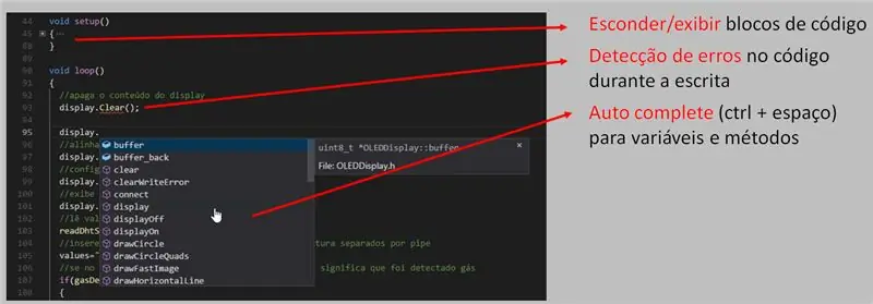 Vlastnosti editoru VSCode