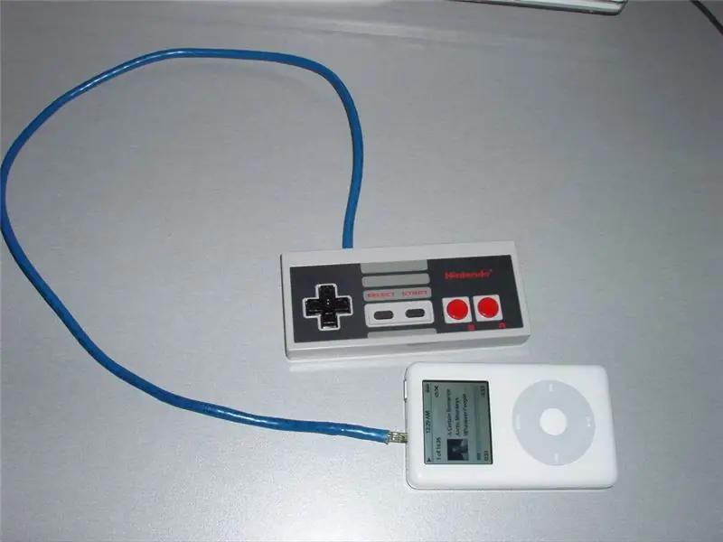 NES vezérlő IPod távirányító: 7 lépés (képekkel)