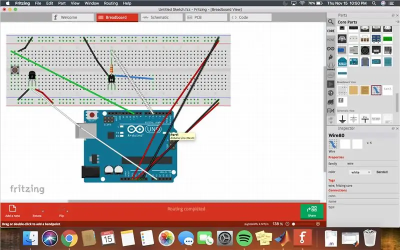 Anbringen des Transistors