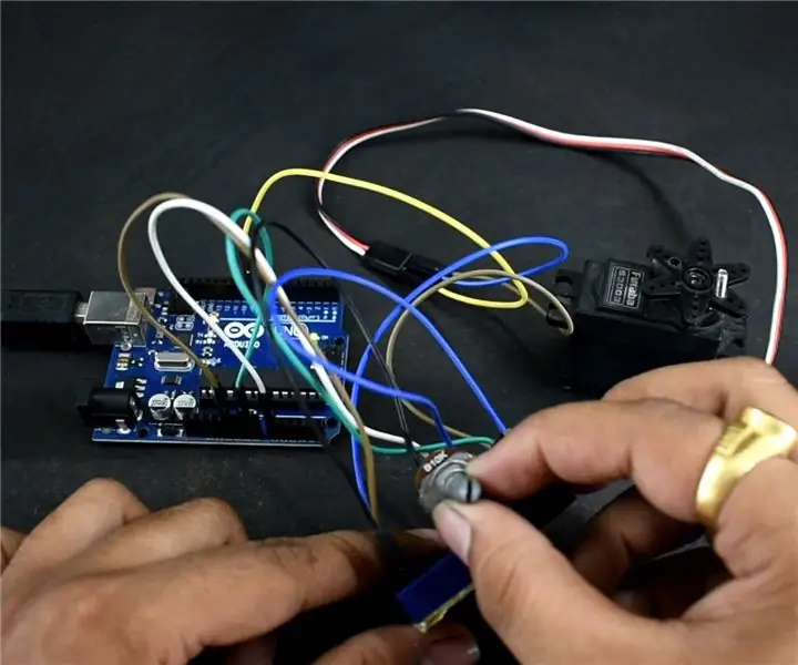 Arduino Tutorial - Servo Motor Control Me Potentiometer: 5 Hapa