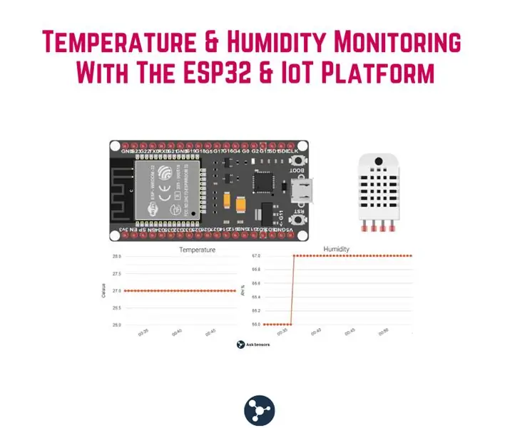 Pemantauan Suhu & Kelembaban Ruangan Dengan ESP32 dan AskSensors Cloud