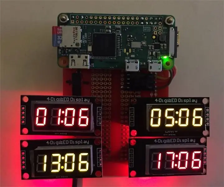 ساعة رقمية لراديو الهواة Raspberry Pi: 8 خطوات (مع صور)