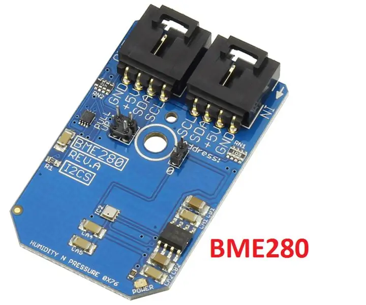 BME280 жана Photon Interfacing колдонуу менен нымдуулук, басым жана температураны эсептөө: 6 кадам