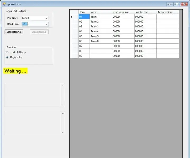 Sponsor Jalankan Dengan C# dan Arduino + RC-522: 5 Langkah