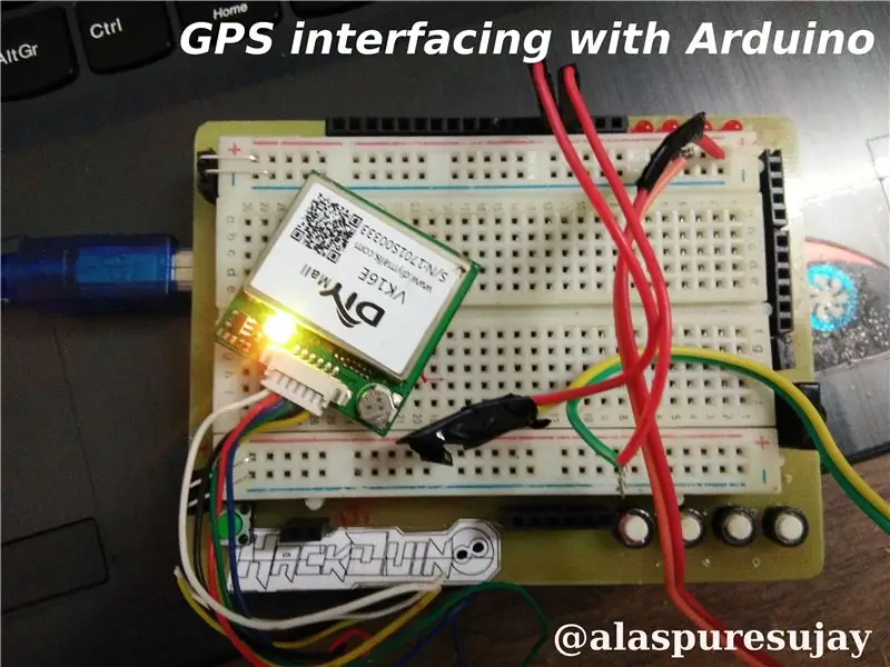 การเชื่อมต่อ VK16E GPS กับ Arduino UNO