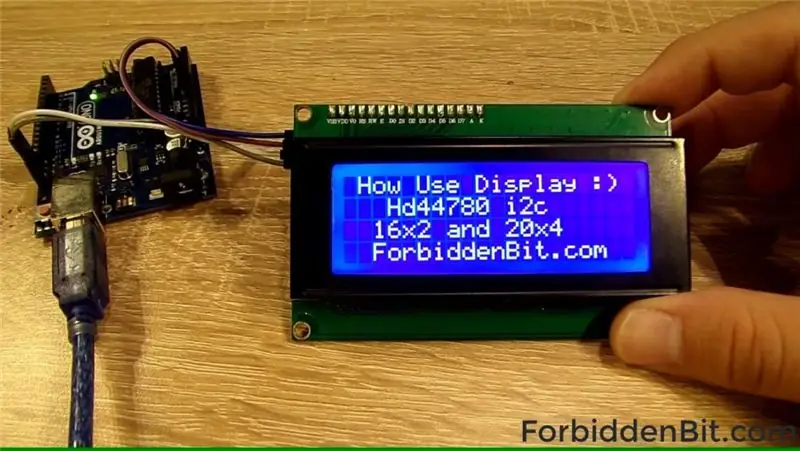 Hvordan bruke LCD HD44780 I2c