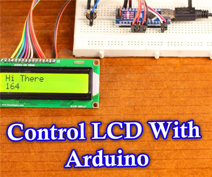 Свържете Arduino с LCD: 6 стъпки