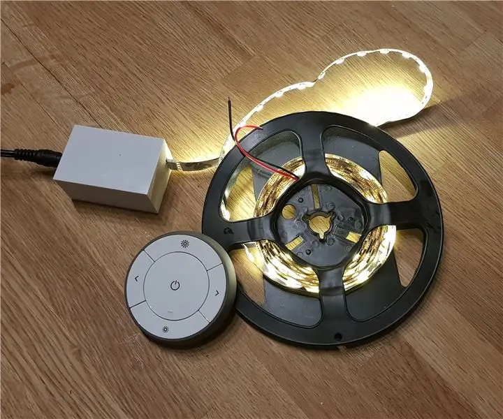 Zigbee LED traka za prigušivanje (IKEA Trådfri Hack): 8 koraka (sa slikama)