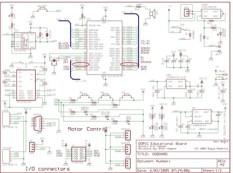 Connexion au bus réseau I2C