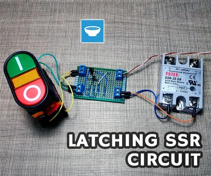 Circuito de enclavamiento SSR con botones pulsadores: 6 pasos (con imágenes)