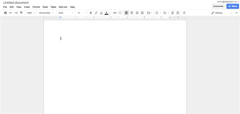 Verwenden von Google Docs