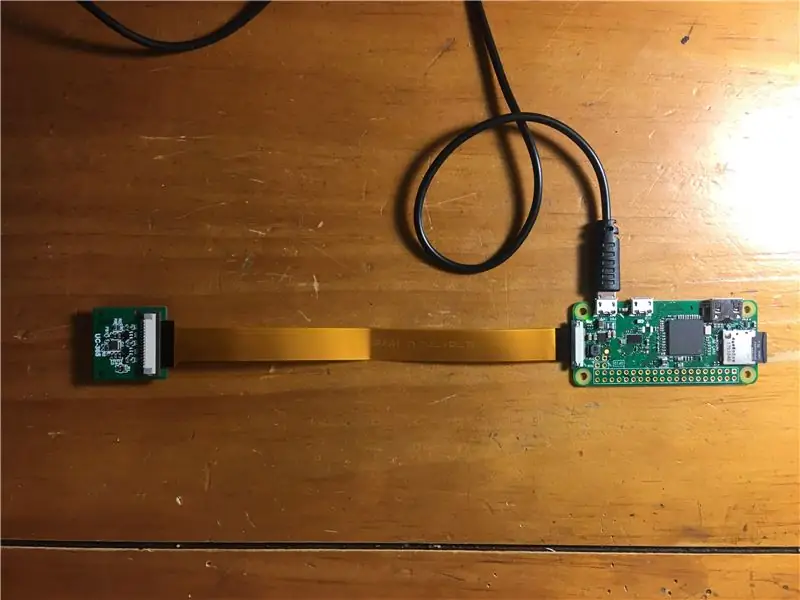 Postavite sučelje kamere na Pi Zero W