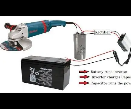 Nova idea de bricolatge per fer funcionar eines elèctriques de motor universal sense electricitat: 4 passos (amb imatges)