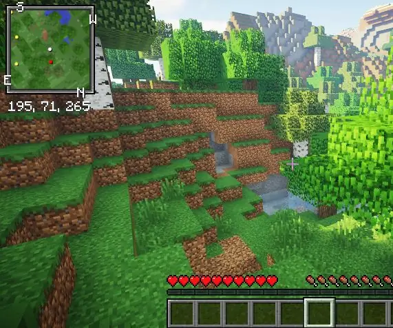 Hogyan lehet Minimap a Minecraftban 1.12.2: 6 lépés