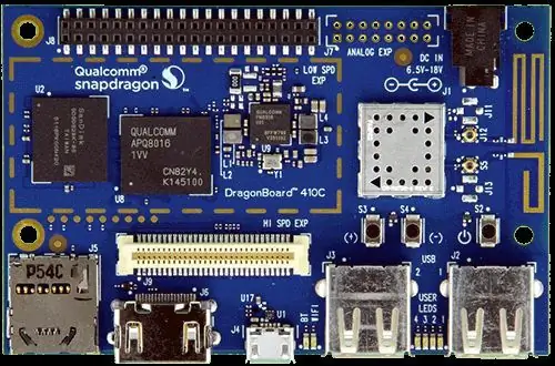 Objektdeteksjon W/ Dragonboard 410c eller 820c ved hjelp av OpenCV og Tensorflow