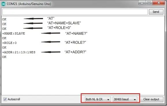 AT Commands rau SLAVE Module