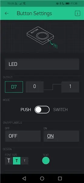 Configurando El Botón En Blynk