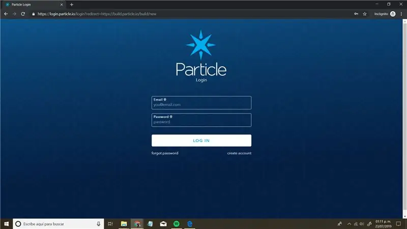 Программа El Photon En Build.particle.io