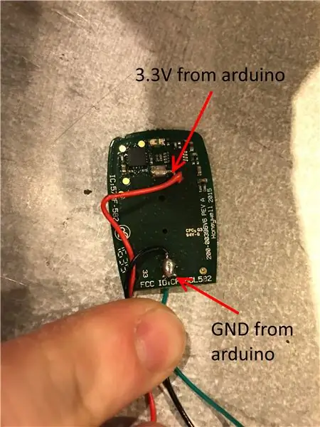 Arduino/Honeywell Keyfob -un işə salınması