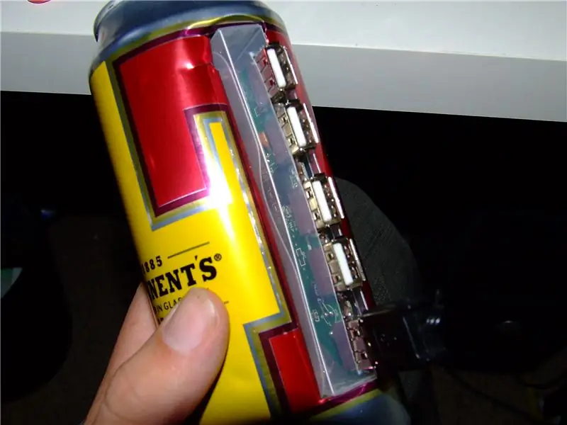 Beer Can Usb Hub Hack: 5 lépés