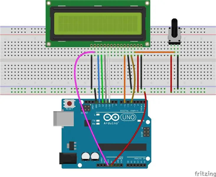 LCD 1602 med Arduino Uno R3