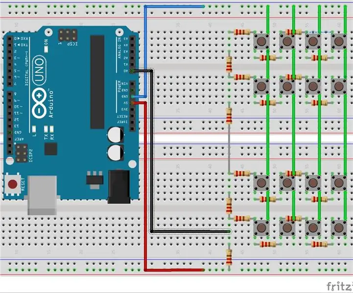 Clavier à une broche 4 × 4 : 10 étapes