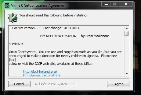 Die installering van Vim