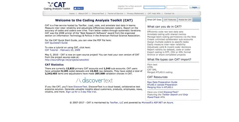 Instructions de la boîte à outils d'analyse de codage