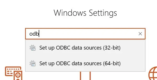 ODBC'yi Windows'a yükleyin