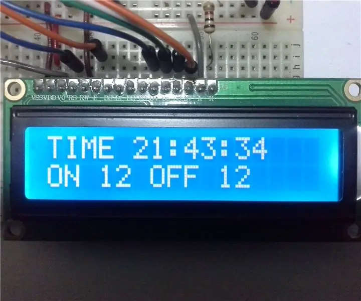 Timer ya Arduino ikiwa na Sehemu ya Kuweka / ya Kuweka: Hatua 6 (na Picha)