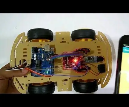 Bluetooth -vezérelt robotkocsi: 13 lépés (képekkel)