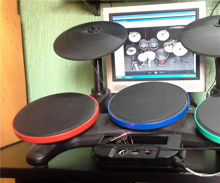 Arduino MIDI Drums (ฮีโร่ Wii Band)+DAW+VST: 6 ขั้นตอน (พร้อมรูปภาพ)